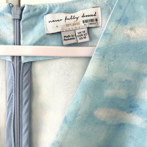 NWOT Anthropologie Never Fully Dressed Scenery May Midi Dress - Picture 9 of 9